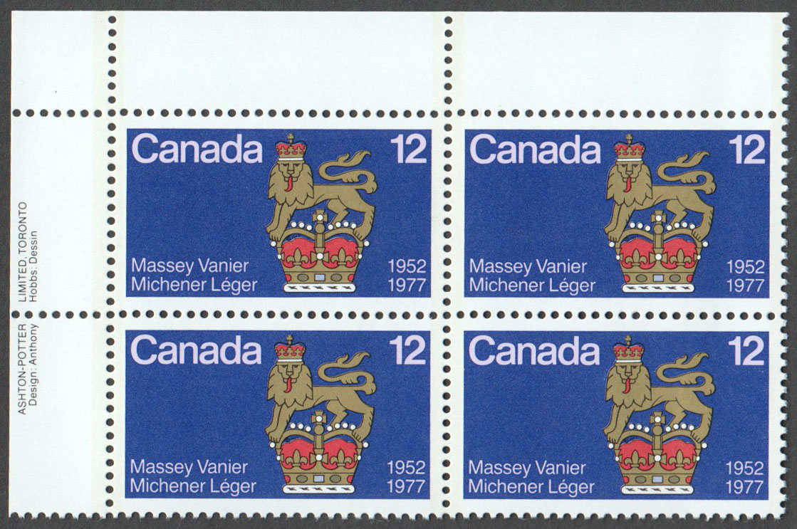 Canada Scott 735 MNH PB UL (A14-7) - Click Image to Close